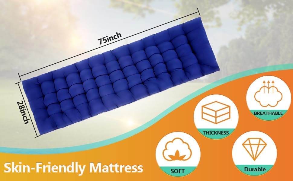 Homdox Camping cot Folding Outdoor Camping Travel Cot and Cot Pad - Quality Lightweight Portable Heavy Duty Adult Travel Cot Double Layer Oxford Portable Travel Camp Cots for Camp/Office/Home