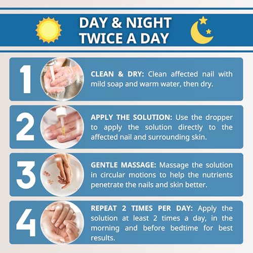 Abera Advanced Nail Repair Serum - Restorative Care for Brittle, Cracked & Discolored Nails - Supports Healthy Nails (Blue)