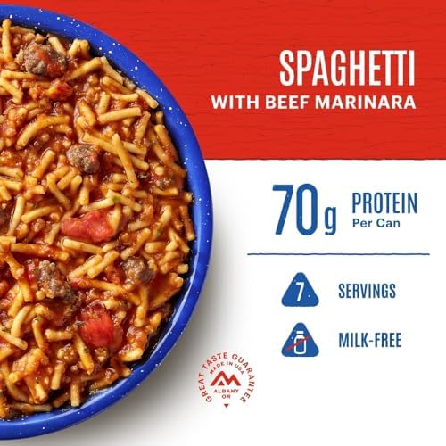 Mountain House Classic Spaghetti with Meat Sauce | Freeze Dried Survival & Emergency Food | #10 Can