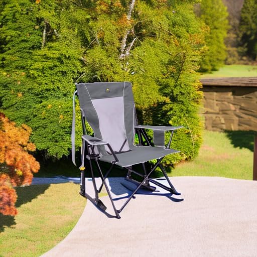 GCI Outdoor Comfort Pro Rocker Outdoor Rocking Chair with Beverage Holder