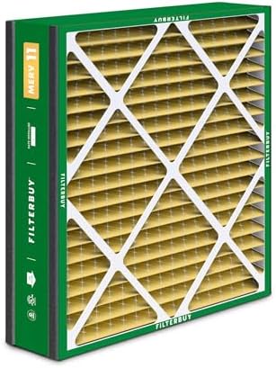 Filterbuy 20x25x5 Air Filter MERV 11 Allergen Defense (2-Pack), Pleated HVAC AC Furnace Air Filters for Trion Air Bear, Generalaire, Skuttle, and More (Actual Size: 19.63 x 24.13 x 4.88 Inches)