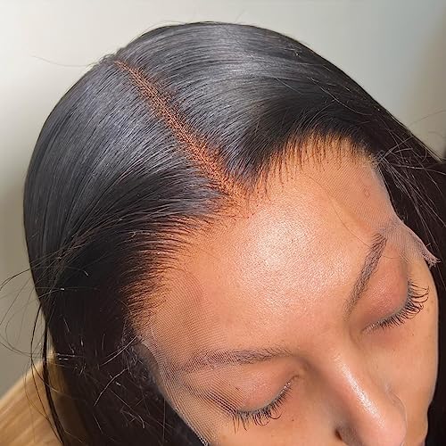 BEEOS 5x5 Skinlike Real HD Lace Closure Only, Pre Plucked Natural Hairline Body Wave Human Hair Invisible Lace Closure Bleached Knots 16 Inch