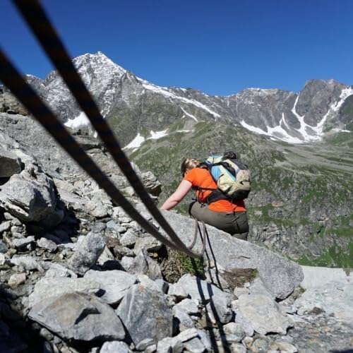 Braided Polyester Arborist Rigging Rope (3/8 inch X 100 feet) High Strength Outdoor Rope for Tree Climbing Hiking Camping Swing, Black