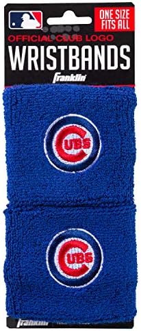 Franklin Sports MLB Team Licensed Baseball Wristbands - MLB Team Logo Sweat Wristbands - Great for Costumes + Uniforms - Pair