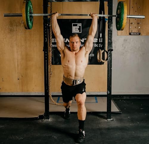 Self-Locking Weight Lifting Belt - Premium Weightlifting Belt for Serious Functional Fitness, Weight Lifting, and Olympic Lifting Athletes - Lifting Support for Men and Women - Deadlift Training Belt