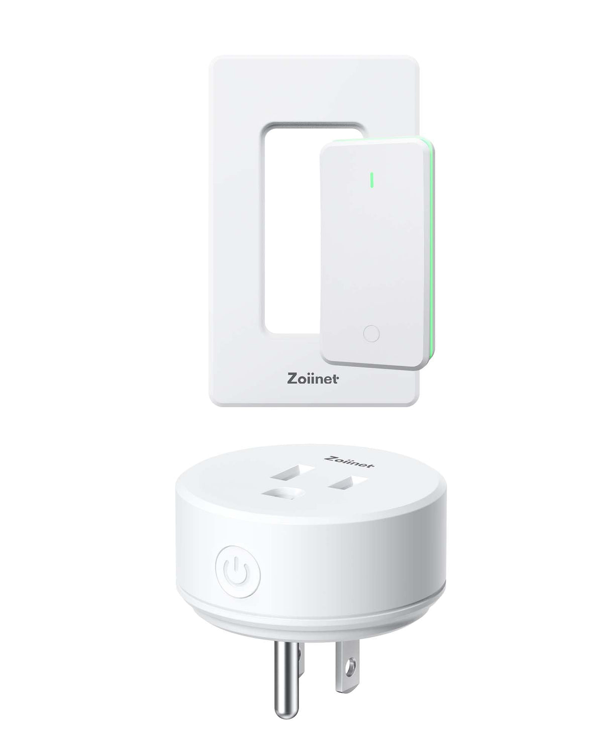Zoiinet Remote Control Outlet Plug, 80-275V/15A/1500W Wireless Light Switch