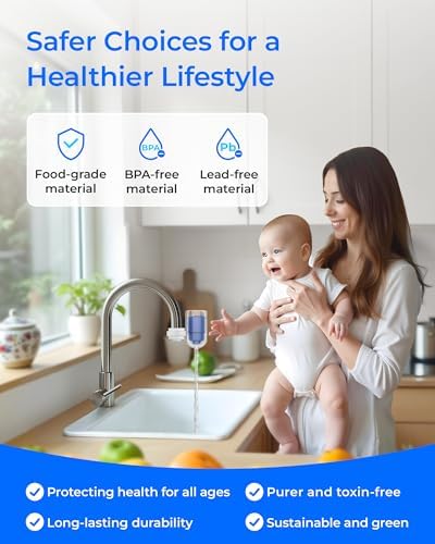 Waterdrop NSF Certified Water Filter, Replacement for All PUR®, PUR®PLUS Faucet Filtration Systems, Pur® RF-9999® Faucet Water Filter (6 Count), Model No.: WD-C08A