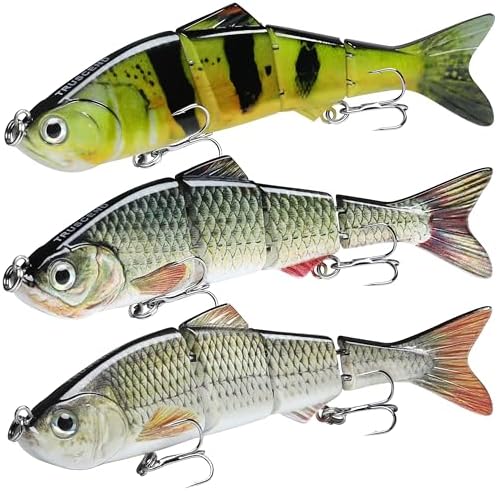 TRUSCEND Swimmax for Saltwater and Freshwater, Realistic Fishing Lures for Bass Trout Crappie Walleye Pike Bluegill Salmon, Swimbait for Bass Fishing, Amazing Fishing Gear Gifts for Family Fishing