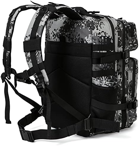 QT&QY 25L/35L/45L Military Tactical Backpack For Men Molle Daypack 3 Day Bug Out Bag Hiking Rucksack With Bottle Holder