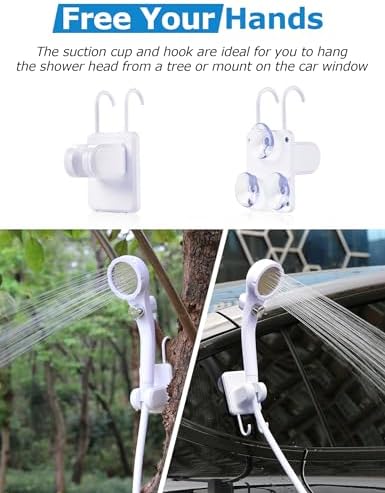 innhom 6000mAh Portable Shower Camping Shower Outdoor Camp Shower Pump, 2 Mode Electric Rechargeable Portable Camping Shower