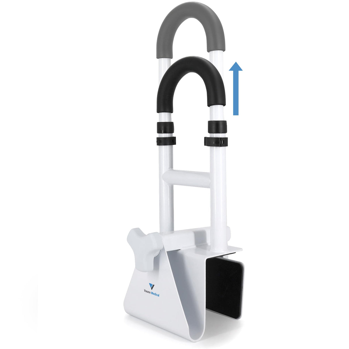 FSA/HSA Eligible, Vaunn Medical Bathtub Handle Grab Bar and Safety Rails for Seniors, Height Adjustable Tub Handles