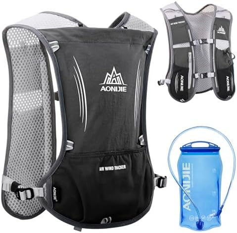 AONIJIE Hydration Backpack Running Vest, 5L Capacity, Multi-Pocket Design, Breathable and Lightweight, Pack for Outdoor Sports - Running, Cycling, Climbing and Hiking