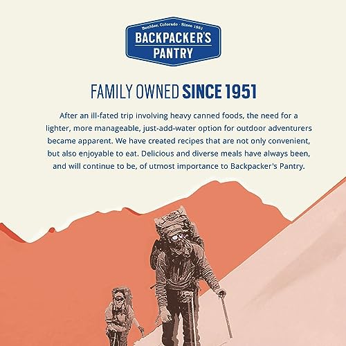 Backpacker's Pantry Peanut Butter Banana Oatmeal | Freeze Dried Backpacking & Camping Food | Emergency Food | 16 Grams of Protien, Vegan, Gluten-Free | 6 Count