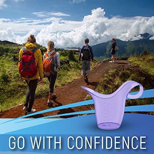 Female Urinal - Portable Urination Device for Women - Pee Standing Up - Squad-Free - Ideal During Nights or Bedridden – Protection on Roadtrips - Camping - Boating - Hiking - Outdoor Activities & More