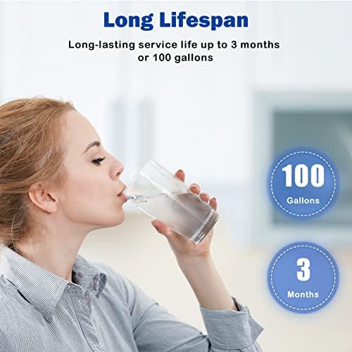 Fil-Fresh 6-Pack Water Filter Replacement for PUR, PUR PLUS Faucet Water Filtration System, NSF Certified, Replace Mineral Core Faucet Mount Water Filter