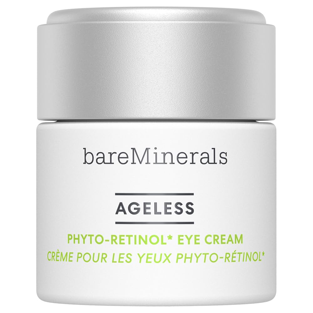 bareMinerals Ageless Phyto-Retinol Eye Cream with Plant-Based Retinol Alternative + Hyaluronic Acid, Anti-Aging, Hydrating Under Eye Cream, Vegan