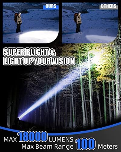 Victoper Rechargeable Headlamp 2 Pack, 8 LED High Lumen Bright Head Lamp with Red Light, Lightweight USB Head Light, 8 Mode Waterproof Head Flashlight for Outdoor Running Hunting Camping Gear, Black