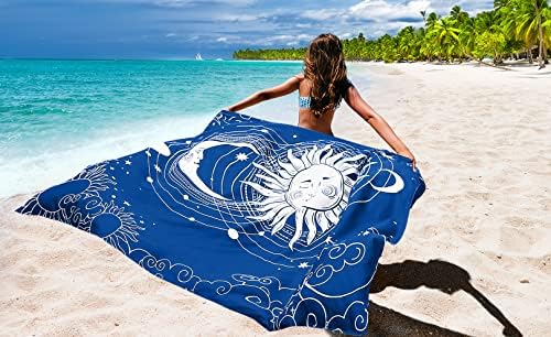 Beach Blanket Waterproof Sandproof Beach Mat 79" X 83" /10'x9'for 2-8 Adults Quick Drying Outdoor Picnic Mat Beach Accessories for Travel, Camping, Hiking