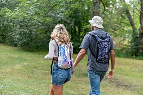 Vibe Festival Gear Hydration Pack Backpack with 2L Water Bladder for Women, Men, Teens, Kids - Hydropack Hydro Sports, Outdoor, Running, Camping, Hiking, Festivals, Raves