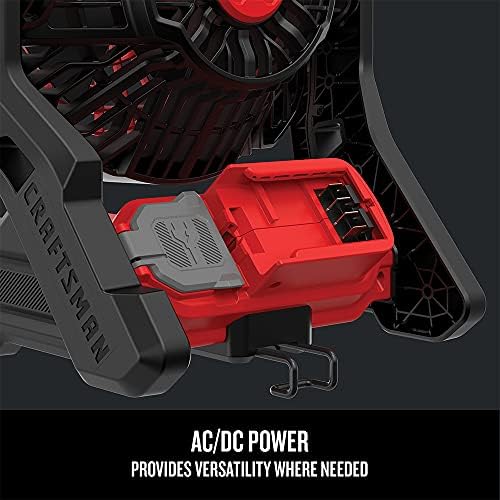 CRAFTSMAN 20V MAX* Cordless Fan, Tool Only (CMCE001B), Red