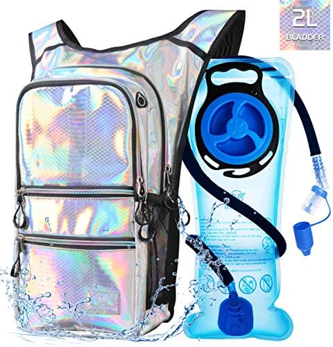 Hydration Backpack Pack, Water Backpack 20L Capacities Included 2L Hydration Bladder, Festival Essential - Rave Hydration Pack Hydropack Hydro for Hiking, Running, Biking, Festival Gear
