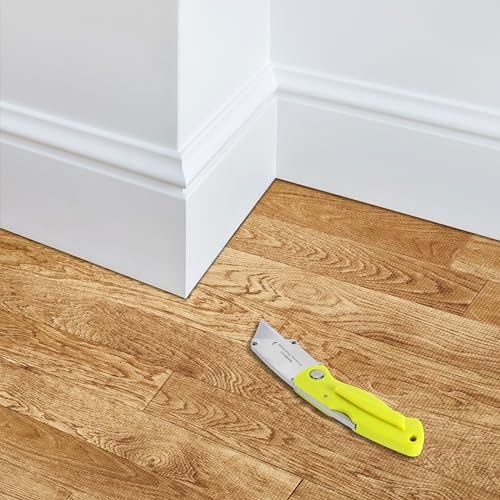 Sorbus 48Sq. Ft. Wood Grain Floor Tiles Foam Mat EVA Interlocking Mats Tile 3/8-Inch Thick Flooring Wood Puzzle Exercise Mats w/Borders - Home Playroom Basement, Apartment, Trade Show, Baby, Dance