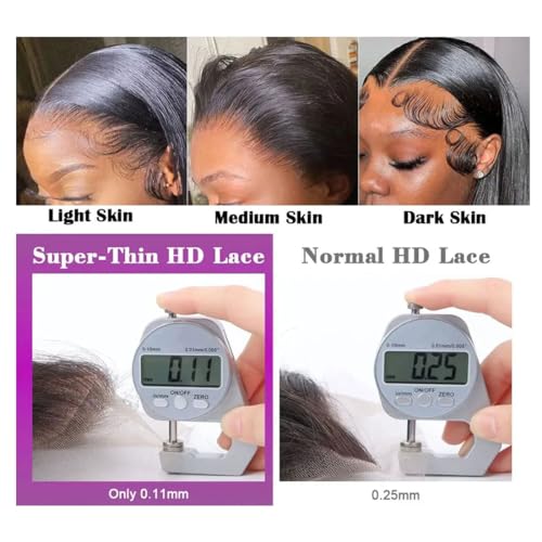 30 Inch Body Wave Lace Front Wigs Human Hair 200% Density, 13x4 HD Transparent Lace Frontal Wigs Human Hair Glueless Brazilian Virgin Wig for Women Pre Plucked Bleached Knots with Baby Hair