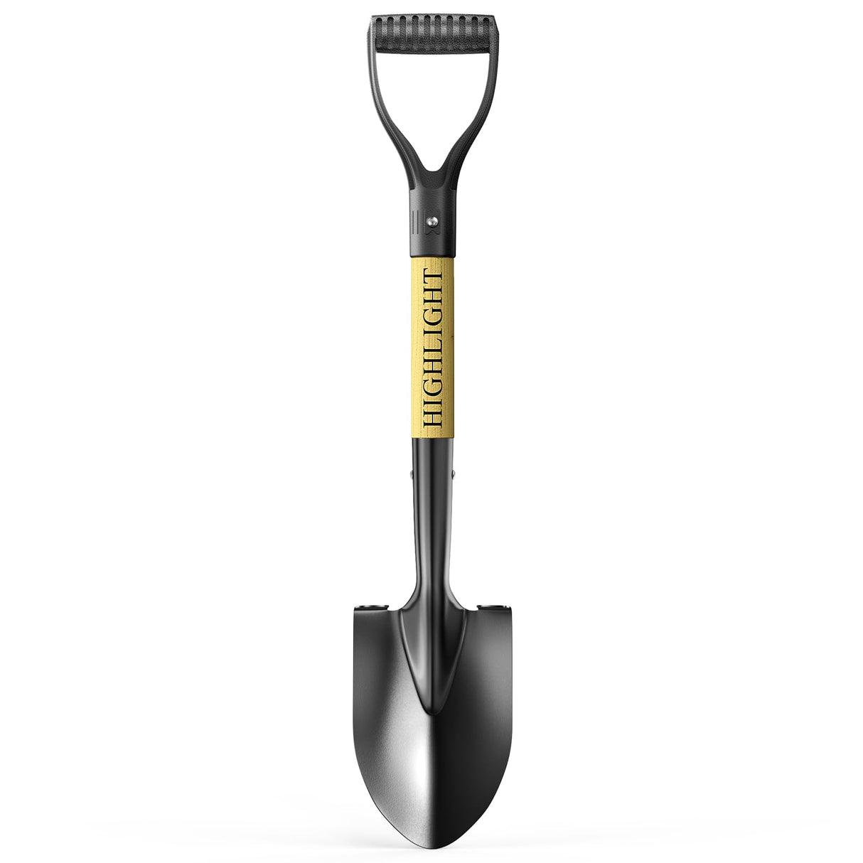 HIGHLIGHT Small Kids Shovel for Digging, 28Inch Wooden D Grip Round
