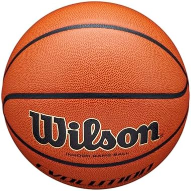 WILSON Evolution Indoor Game Basketballs - Size 5, Size 6 and Size 7