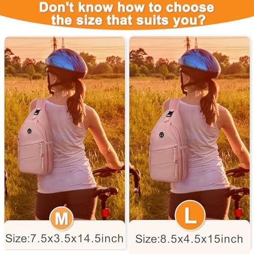 Crossbody Bags for Women Men Trendy Sling Bag Bakpack Casual Chest Bag with Convertible Shoulder Strap