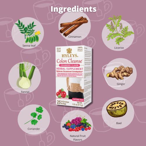 Hyleys Colon Cleanse Cranberry (6 Pack)