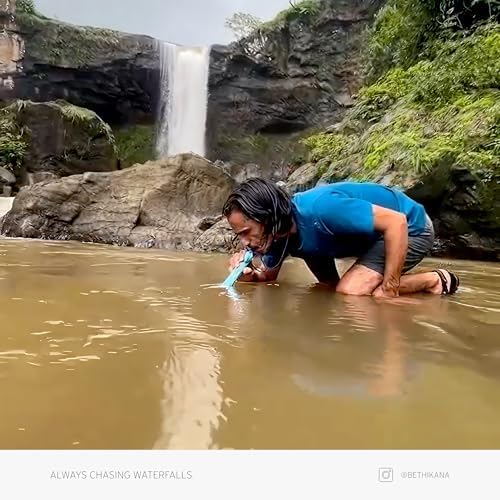 LifeStraw Personal Water Purifier for Hiking, Camping, Travel, and Emergency Preparedness