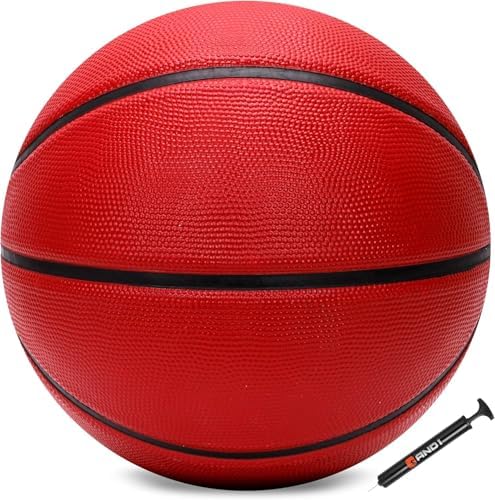AND1 Fantom Rubber Basketball: Official Regulation Size 7 (29.5 inches) Rubber Basketball - Deep Channel Construction Streetball, Made for Indoor Outdoor Basketball Games