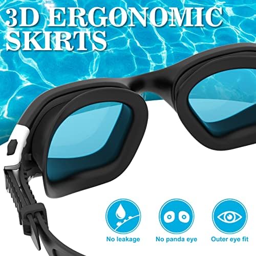 WIN.MAX Polarized Swimming Goggles Swim Pool Goggles Anti Fog Anti UV No Leakage Clear Vision for Men Women Adults Teenagers