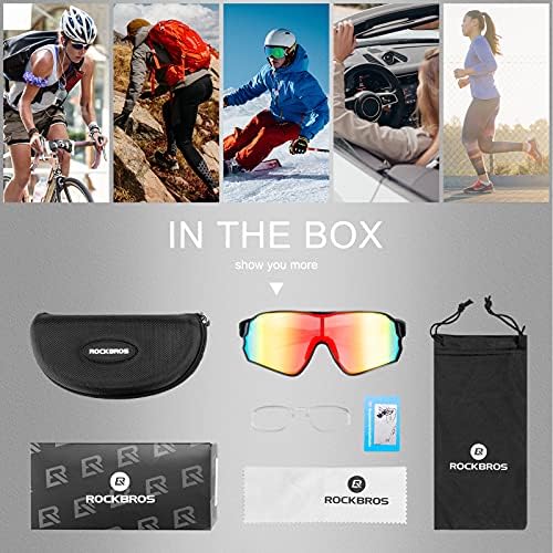 ROCKBROS Polarized Sunglasses UV Protection for Women Men Cycling Sunglasses