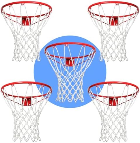 Basketball Net Outdoor,(7.16 oz) 12 Loops Professional Heavy Duty Basketball Net Replacement,All Weather Anti Whip,Suitable for Outdoor Standard Basketball Hoop