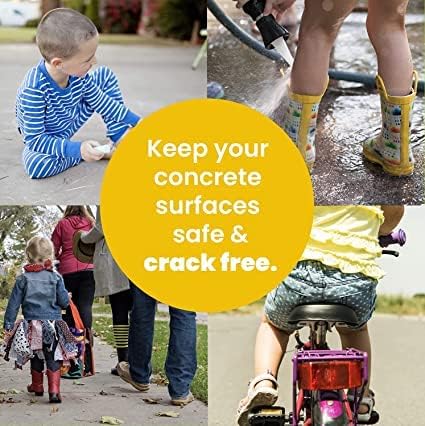 ConSandtrate Concrete Crack Filler - White - 2 LB (Single Bottle) for Filling in Concrete Cracks on driveways, walkways and patios