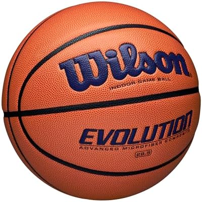 WILSON Evolution Indoor Game Basketballs - Size 5, Size 6 and Size 7
