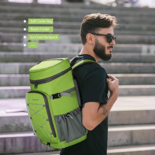 Maelstrom Cooler Backpack - 35/50 Can Insulated Soft Cooler Lunch Bag for Camping, Beach, Hiking & Shopping