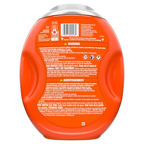 Tide Ultra OXI Power PODS with Odor Eliminators Laundry Detergent Pacs, HE Compatible, Works on Visible and Invisible Dirt, 45 Count Pacs