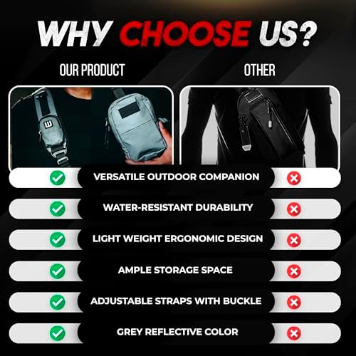 Mini Sling Bag for Men-Crossbody Bag with Shoulder Straps for Women-Multipurpose Keyholder Travel Backpack for Hiking