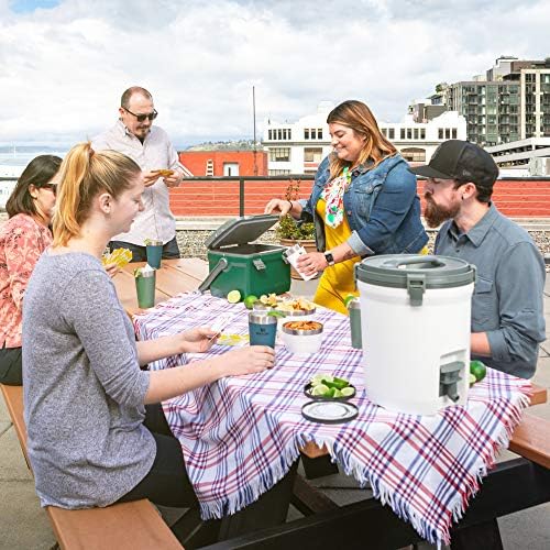 STANLEY Adventure 2 Gallon Fast Flow Water Jug, Ice Water Dispenser, Insulated Beverage Cooler with Easy Pour Spigot and Latched Foam Lid