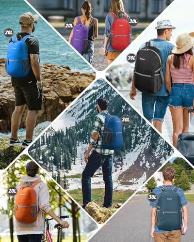 Gonex Ultra Lightweight Packable Backpack 20L Daypack Handy Foldable Camping Outdoor Travel Cycling Backpacking