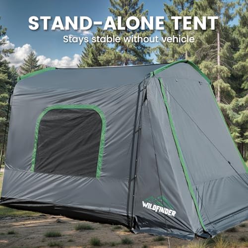 SUV Tent, 5-9 Person Rectangle Car Tent for Family, Waterproof & Windproof for Car Camping, Large Camping Tents with Storage Bag, SUV, Van, Jeep, Pickup 8FT L x 10.6FT W x 7.2FT H