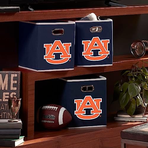 Franklin Sports NCAA College Team Fabric Storage Cubes Made to Fit Storage Bin Organizers