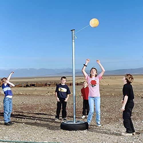 Tetherball, Tether Balls and Rope Set, Replacement Tetherball for Kids and Adults Backyard Outdoors