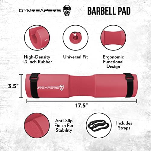 Gymreapers Barbell Squat Pad - Protective Bridge Pad for Hip Thrust, Squats, Lunges - Hip Support, Neck Protection for Bar