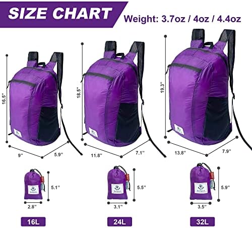 4Monster Hiking Daypack,Water Resistant Lightweight Packable Backpack for Travel Camping Outdoor