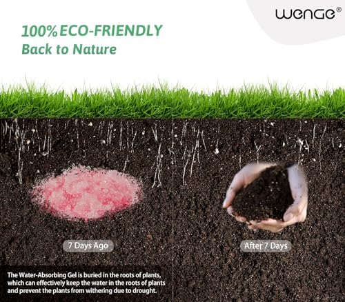 Wenge Urine Super Absorbent, Solidifier - 180 Use Pre Poo gel for Toilet, Porta Potty Chemicals, Eco Absorbent Liquid Waste Gelling and Deodorizing Powder (Pink Rose Scent)