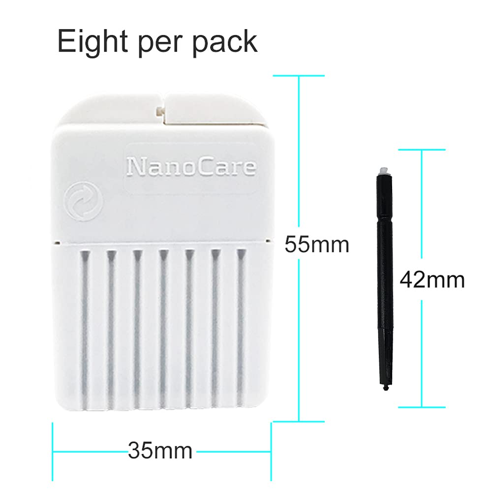 NanoCare Wax Guards for Widex/Phonak/Unitron and Resound Hearing Aids with Cleaning Tools Kit and Carry Case-24Filters